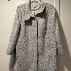 LOFT Classic Gray Trench Coat